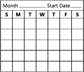 Image of a weight chart.