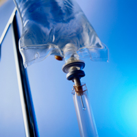 Photo of intravenous drug bag