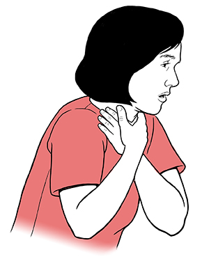 universal choking sign clipart