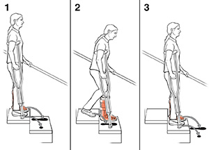 how to go up and down steps with crutches