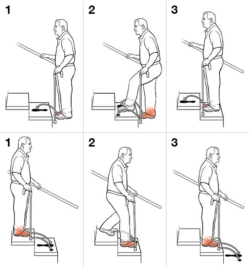 Step-by-Step: Using a Cane on Stairs | Saint Luke's Health System