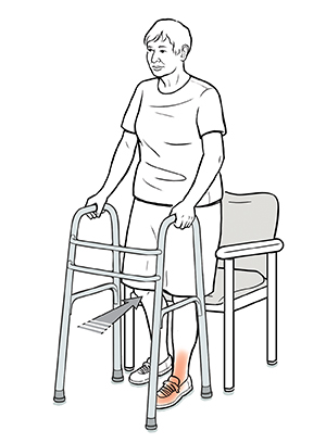 Discharge Instructions Using a Walker to Get Up and Down from a Chair Saint Luke s Health System