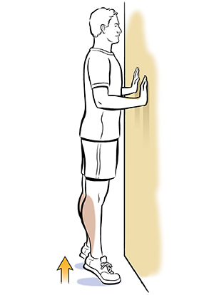 Standing knee lift online exercise