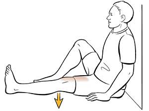 Sitting quadriceps online stretch