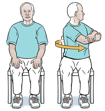 Back Exercises: Seated Rotation