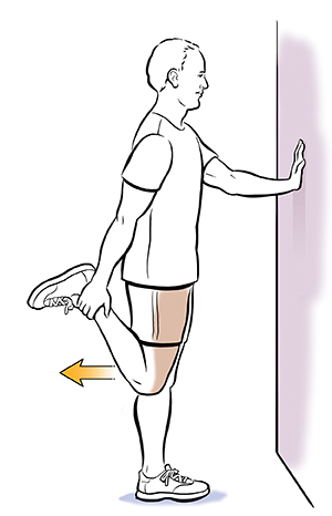 standing quadriceps stretch