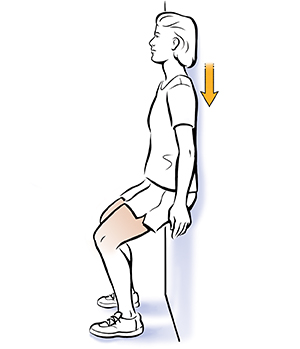 Static squat test ( Wall Squat) 