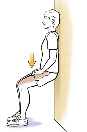 Wall Squats for ACL Healing