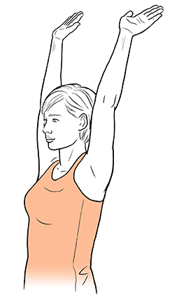 How to do the Overhead Side Reach Stretch