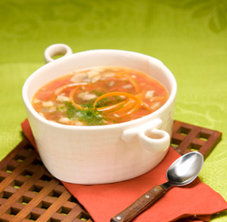 Sopa de cebada con hongos